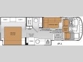 Floorplan - 2015 Thor Motor Coach ACE 27.1