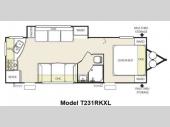 Floorplan - 2015 Forest River RV Salem Cruise Lite 231RKXL