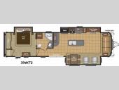 Floorplan - 2015 Keystone RV Retreat 39MKTS