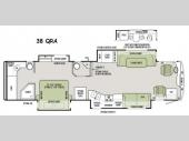 Floorplan - 2015 Tiffin Motorhomes Allegro RED 38 QRA