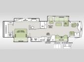 Floorplan - 2015 Tiffin Motorhomes Phaeton 40 AH