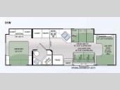 Floorplan - 2015 Thor Motor Coach Chateau 31W