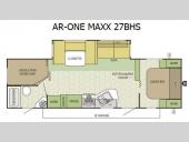 Floorplan - 2015 Starcraft AR-ONE MAXX 27BHS