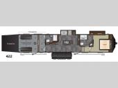 Floorplan - 2015 Keystone RV Fuzion 422 Chrome