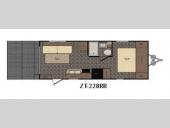 Floorplan - 2016 CrossRoads RV Z 1 ZT228RR