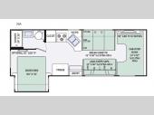Floorplan - 2016 Thor Motor Coach Chateau 26A