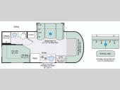 Floorplan - 2016 Thor Motor Coach Siesta Sprinter 24SA
