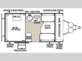Floorplan - 2016 Forest River RV Rockwood Hard Side Series A192HW