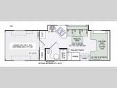 Floorplan - 2016 Thor Motor Coach Outlaw Class C 29H