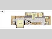 Floorplan - 2016 Fleetwood RV Bounder 35K