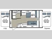 Floorplan - 2016 Dutchmen RV Kodiak Express 172E