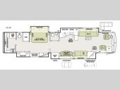 Floorplan - 2016 Tiffin Motorhomes Allegro Bus 45 OP
