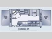 Floorplan - 2007 Jayco Jay Feather EXP 19 H