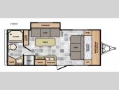 Floorplan - 2016 Winnebago Industries Towables Micro Minnie 2106DS