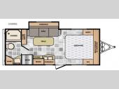 Floorplan - 2016 Winnebago Industries Towables Micro Minnie 2106FBS
