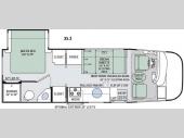 Floorplan - 2016 Thor Motor Coach Vegas 25.3