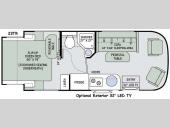 Floorplan - 2016 Thor Motor Coach Compass 23TR