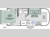 Floorplan - 2016 Thor Motor Coach Gemini 23TR