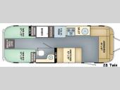 Floorplan - 2016 Airstream RV Flying Cloud 28 Twin