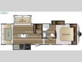 Floorplan - 2016 Keystone RV Cougar X-Lite 27RDS