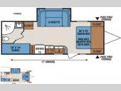 Floorplan - 2016 KZ Vision V22BHS