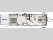 Floorplan - 2017 Coachmen RV Freedom Express Blast 271BL