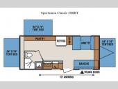 Floorplan - 2017 KZ Sportsmen Classic 20RBT