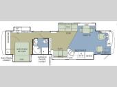 Floorplan - 2007 Holiday Rambler Endeavor 40 SKQ
