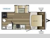 Floorplan - 2017 Keystone RV Cougar Half-Ton Series 19RBEWE