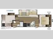 Floorplan - 2017 Keystone RV Cougar Half-Ton Series 31SQBWE