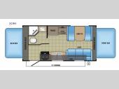 Floorplan - 2017 Jayco Jay Feather X19H