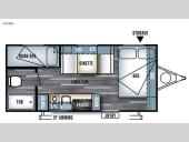 Floorplan - 2017 Forest River RV Salem Cruise Lite FS 195BH