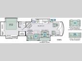 Floorplan - 2017 Thor Motor Coach Tuscany XTE 36MQ