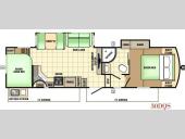 Floorplan - 2017 Starcraft Solstice Super Lite 30DQS