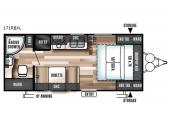 Floorplan - 2017 Forest River RV Wildwood X-Lite 171RBXL