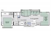 Floorplan - 2017 Thor Motor Coach Four Winds 31L