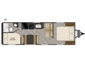 Floorplan - 2017 Heartland Trail Runner SLE 25