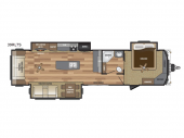 Floorplan - 2017 Keystone RV Retreat 39RLTS