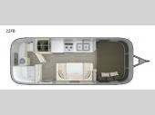 Floorplan - 2017 Airstream RV Sport 22FB