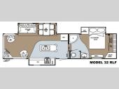Floorplan - 2008 Gulf Stream RV Prairie Schooner 32 RLF
