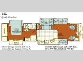 Floorplan - 2008 Fleetwood RV Discovery 39L