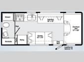 Floorplan - 2008 Winnebago Access 22B