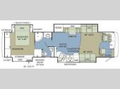 Floorplan - 2008 Holiday Rambler Endeavor 40 PDQ