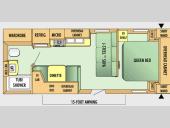 Floorplan - 2008 Jayco Jay Flight 22 FB