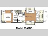 Floorplan - 2008 Forest River RV Forester 2941DS