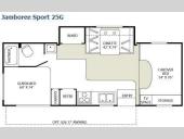 Floorplan - 2008 Fleetwood RV Jamboree Sport 25G