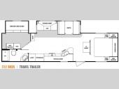 Floorplan - 2008 SunnyBrook Sunset Creek 312BHDS