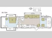 Floorplan - 2008 Tiffin Motorhomes Allegro 35 TSA