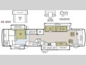 Floorplan - 2008 Tiffin Motorhomes Phaeton 40 QSH