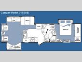 Floorplan - 2008 Keystone RV Cougar 318SAB